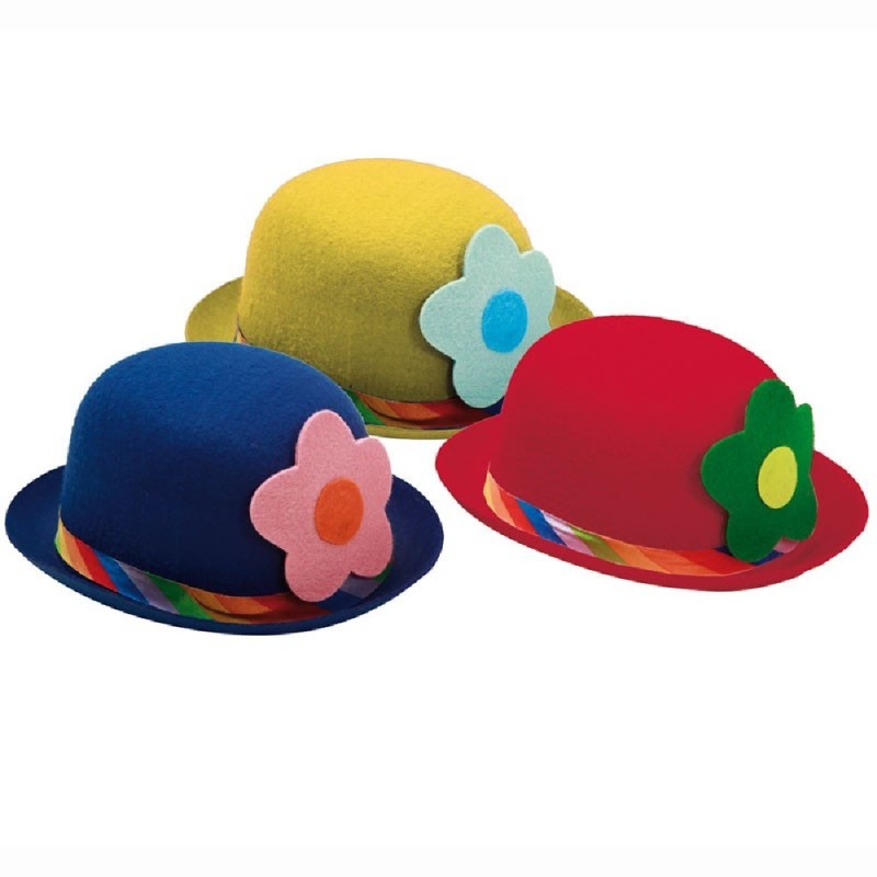 SOMBRERO BOMBIN DE PAYASO (SURTIDO)