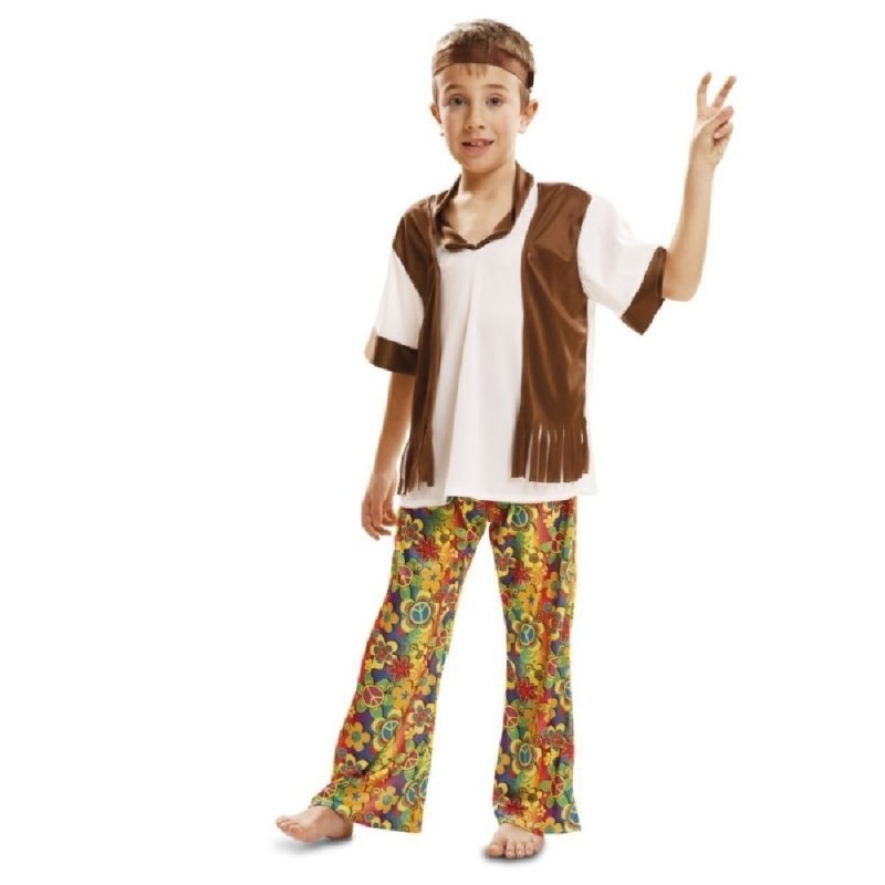 DISFRAZ HAPPY HIPPIE CHICO 5-6 AÑOS
