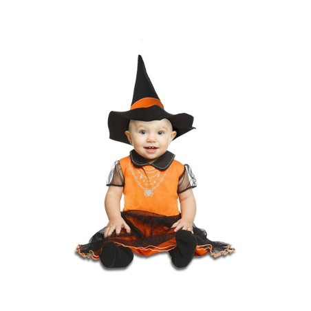 DISFRAZ BRUJITA NARANJA 0-6 MESES BRUJA