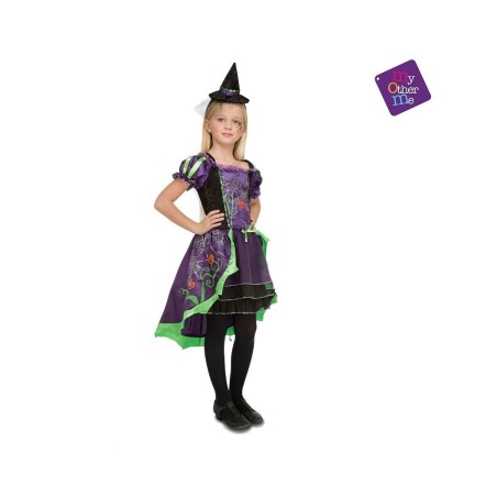 DISFRAZ DAMISELA BRUJA HALLOWEEN 5-6 AÑO