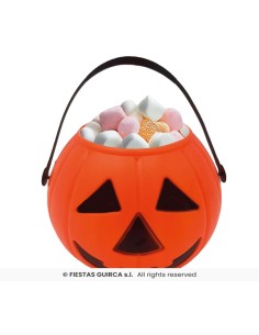 Calabaza cesto naranja 15 cm