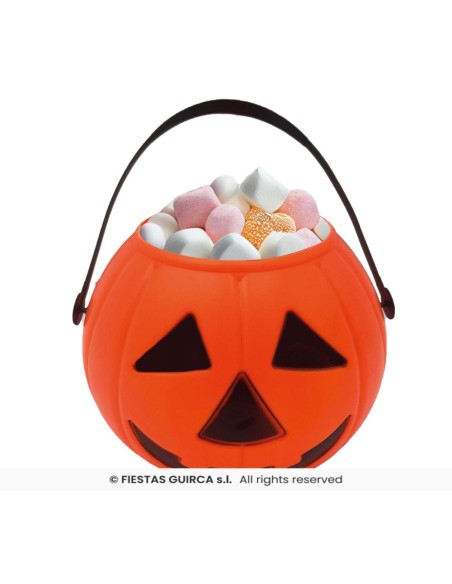 Calabaza cesto naranja 15 cm