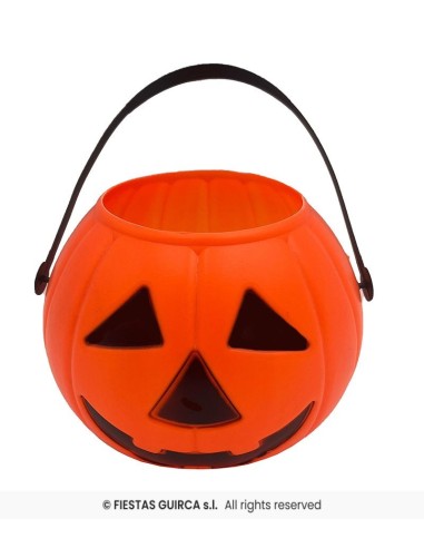 Calabaza cesto naranja 15 cm