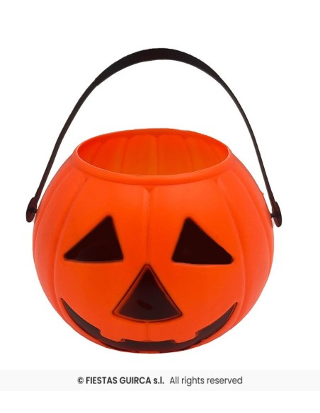 Calabaza cesto naranja 15 cm