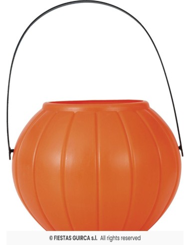 Calabaza cesto naranja 15 cm