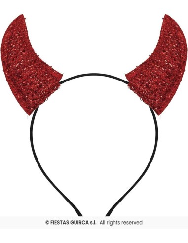Diadema cuernos glitter