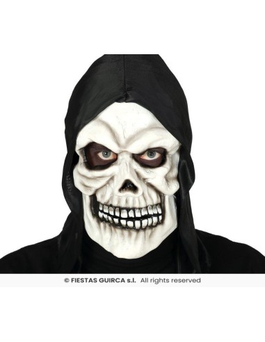 Mascara calavera con capucha   vinilo
