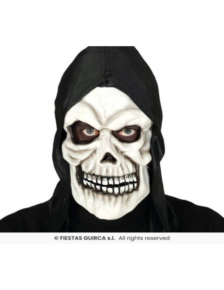 Mascara calavera con capucha   vinilo