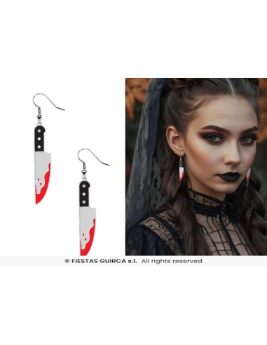 Pendientes halloween   cuchillos