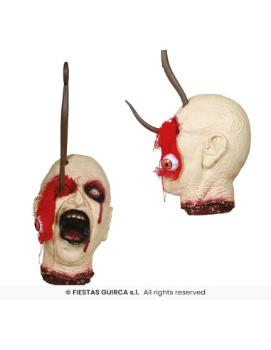 Cabeza colgante con gancho   pvc 38 cm