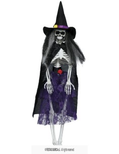 Colgante bruja esqueleto con   vestido 4