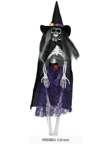 Colgante bruja esqueleto con   vestido 4