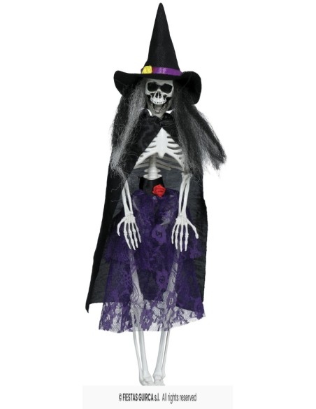 Colgante bruja esqueleto con   vestido 4