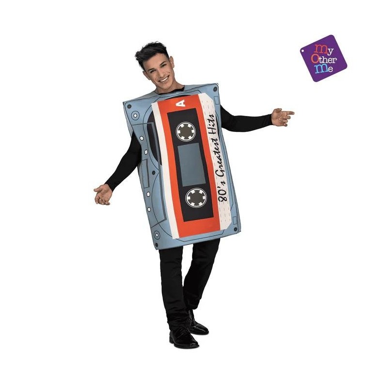 DISFRAZ CINTA DE CASETE cassete 80`S