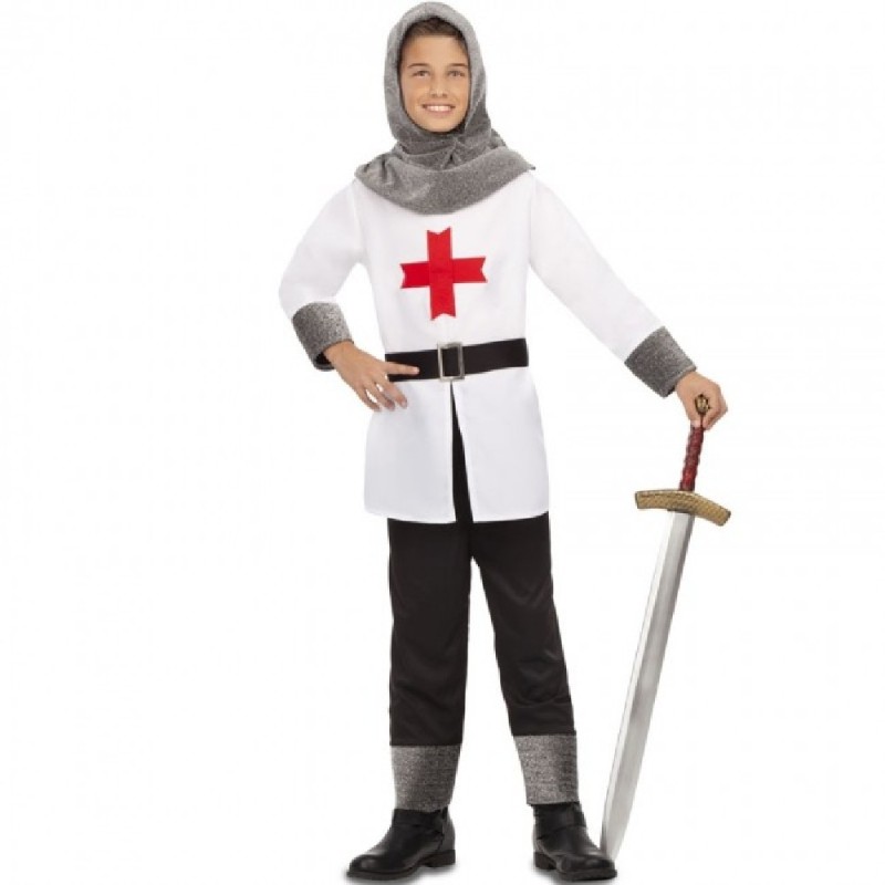 DISFRAZ GUERRERO CRUZADO MEDIEVAL 7-9 AÑ
