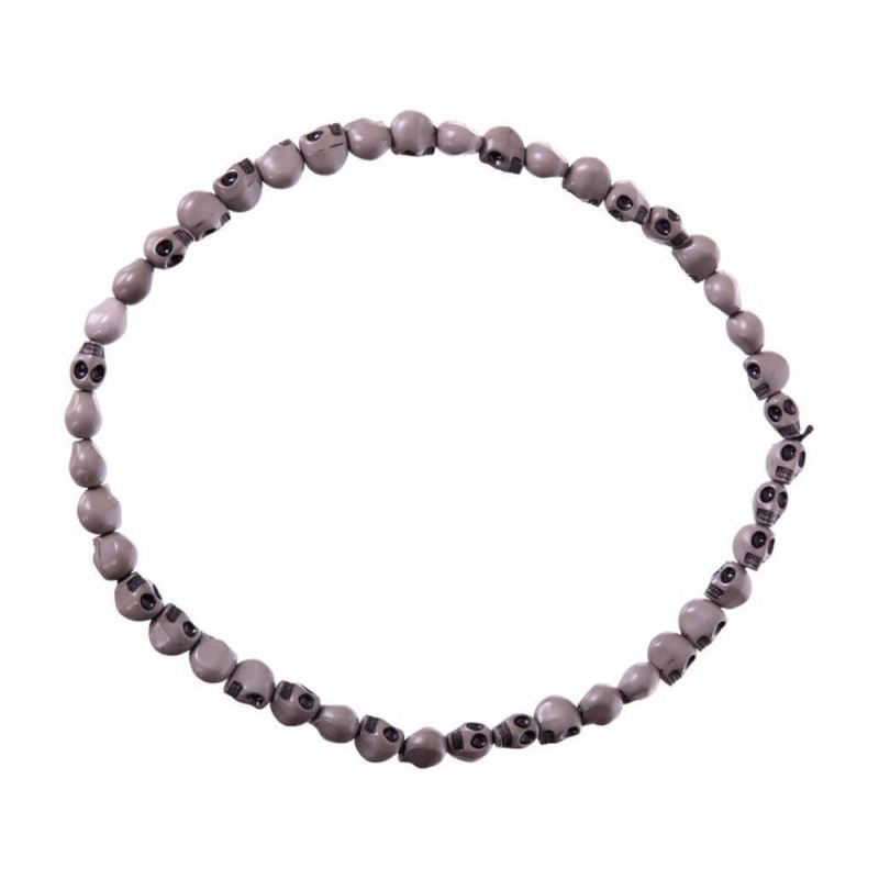 COLLAR CALAVERAS GRIS 54 CM