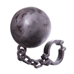 CADENA CON BOLA 59X18X18 CM