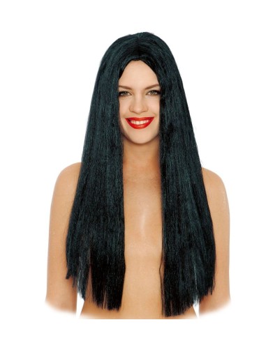 Peluca melena negra