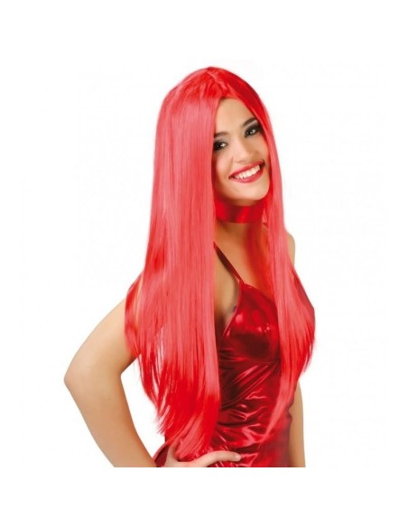 Peluca melenas roja
