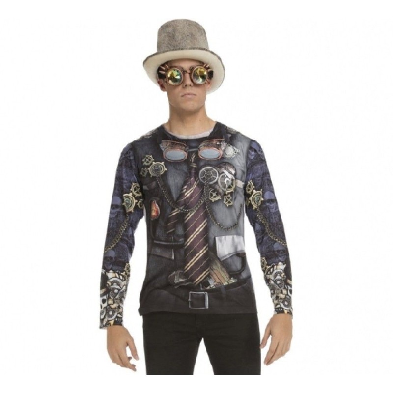 DISFRAZ CAMISETA STEAMPUNK XL
