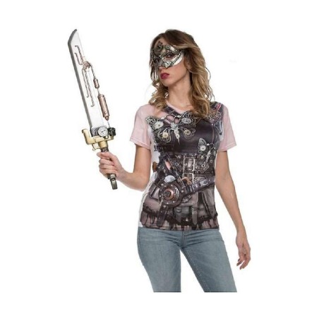 DISFRAZ CAMISETA STEAMPUNK MUJER T. M