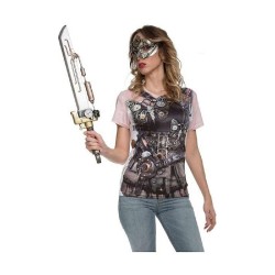 DISFRAZ CAMISETA STEAMPUNK MUJER T. L