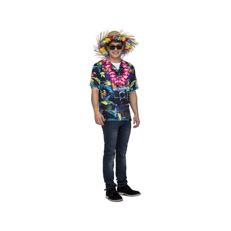 DISFRAZ CAMISETA HAWAIANO T.L