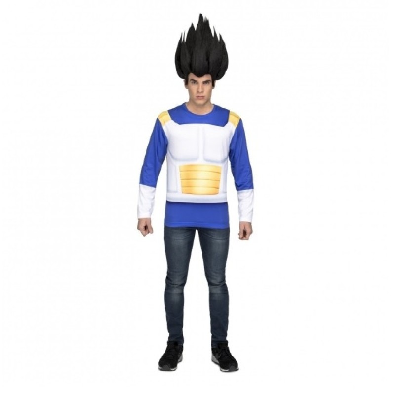 DISFRAZ CAMISETA VEGETA DRAGON BALL IMPR