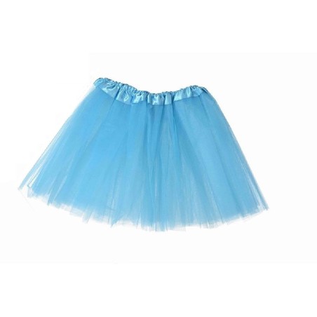 TUTU INFANTIL AZUL CLARO CELESTE 30 CM