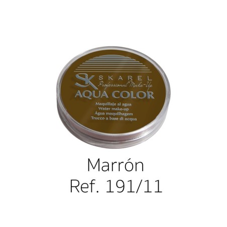 MAQUILLAJE AL AGUA MARRON PROFESIONAL 15