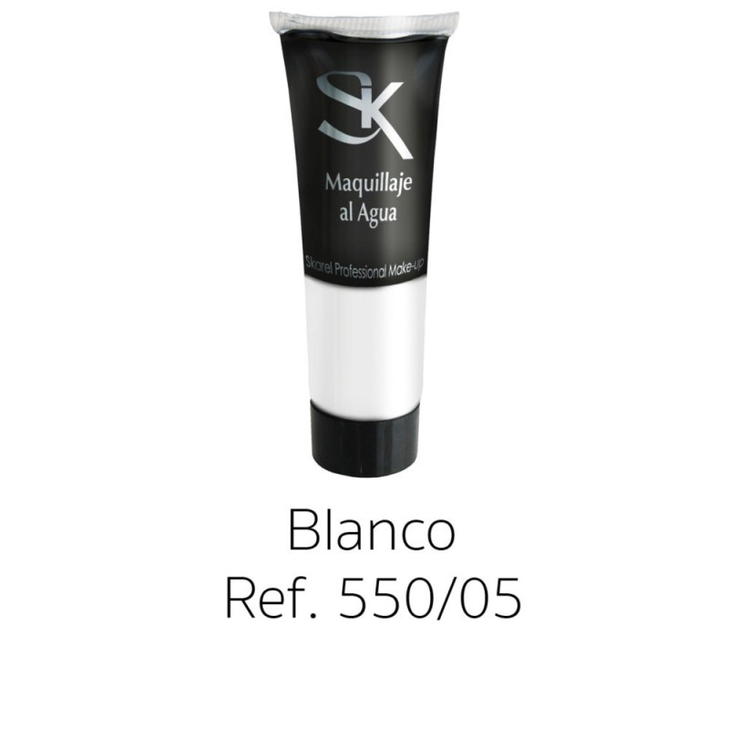 TUBO MAQUILLAJE BLANCO AL AGUA 30 ML
