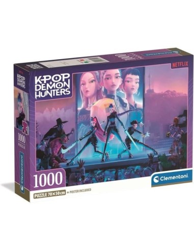 Puzzle 1000 K-Pop Demon Hunters con Póst