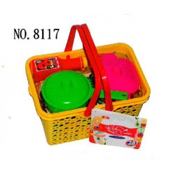 CESTA CON ACCESORIOS DE COCINA 28 PCS