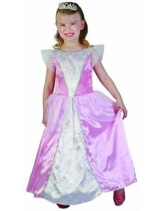 DISFRAZ  PRINCESA ROSA CON TIARA 2-4 AÑO 2