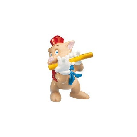 FIGURA CERDITO FLAUTISTA   LOS 3 CERDITO