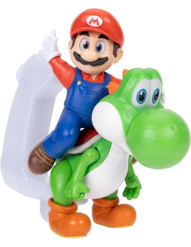 Mario Riding Yoshi Figura 20.3cm