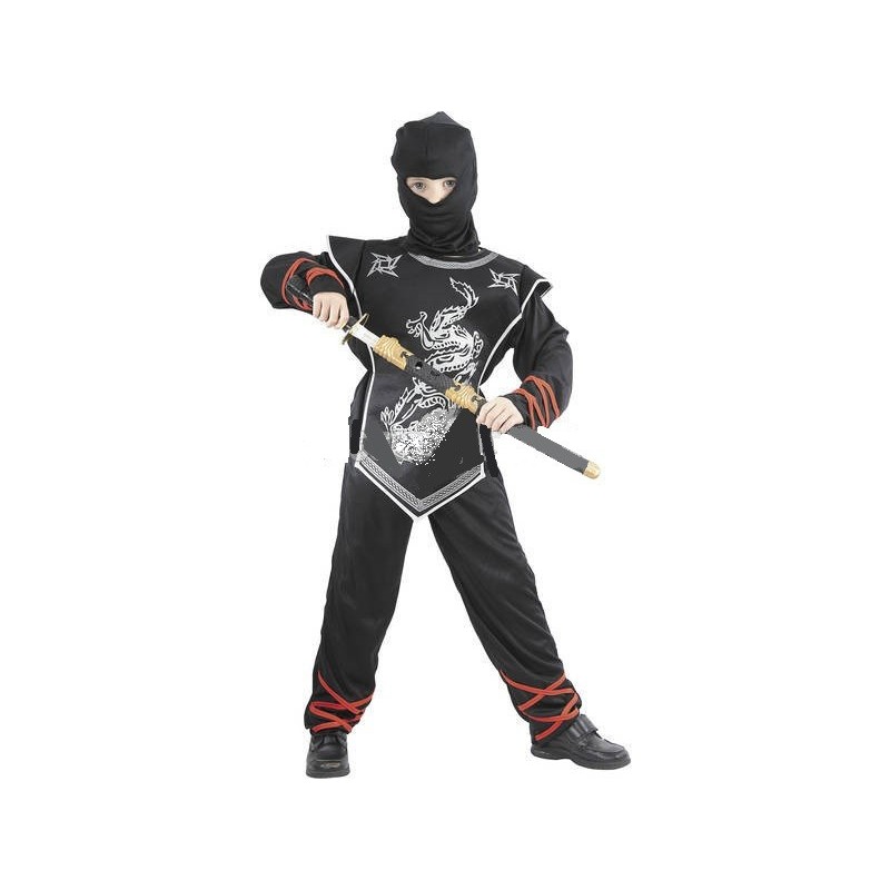 DISFRAZ  NINJA GUERRERO PLATA 4-6 AÑOS