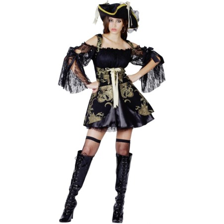 DISFRAZ ADULTO PIRATA ELEGANTE CHICA