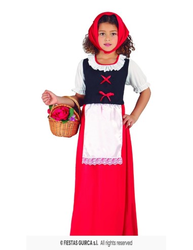 DISFRAZ PASTORCITA ROJA INFANTIL 7-9 AÑO