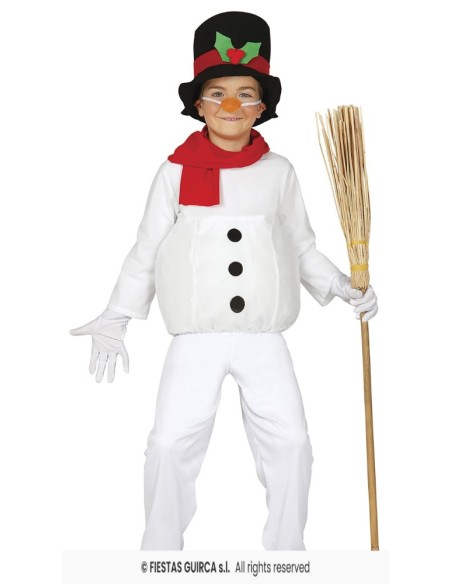 DISFRAZ MUÑECO DE NIEVE 3-4 AÑOS