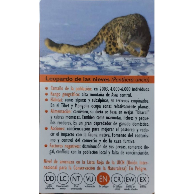 FIGURA LEOPARDO DE LAS NIEVES