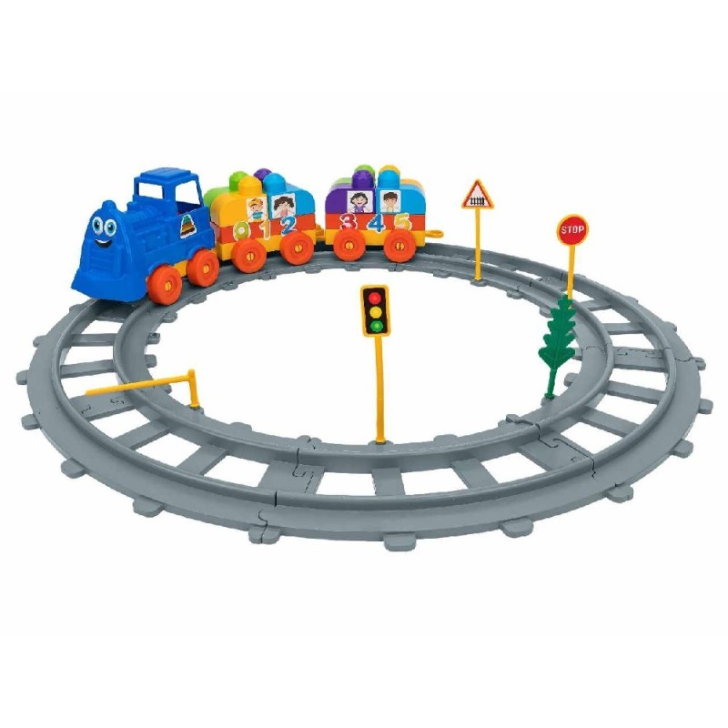 PISTA DE TREN CON 43 BLOQUES