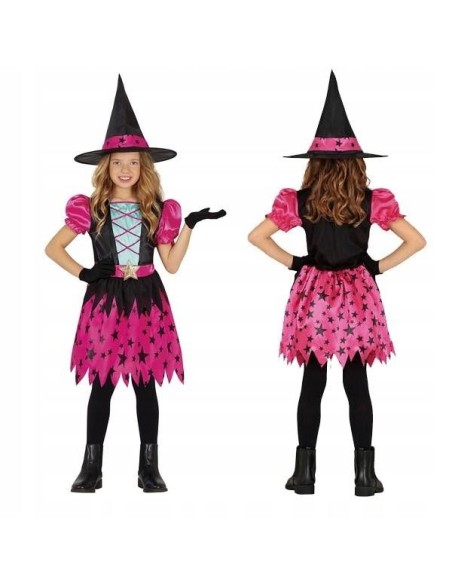 Disfraz Bruja Pink star witch 3-4 años 
