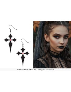 Pendientes cruces goticas