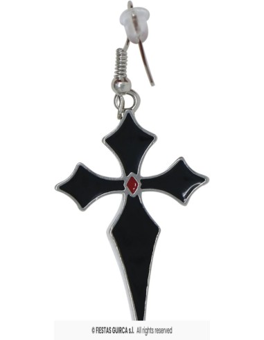 Pendientes cruces goticas