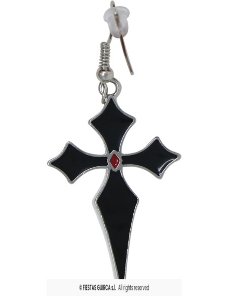 Pendientes cruces goticas
