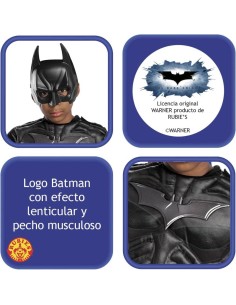 DISFRAZ BATMAN BLACK LINE DELUXE 5-6 AÑO 2