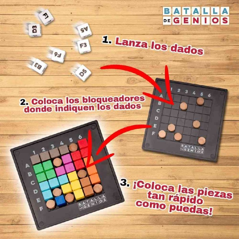 JUEGO BATALLA DE GENIOS ORIGINAL