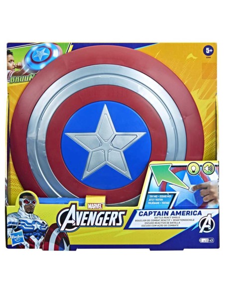 Escudo de Capitán América con luces y so