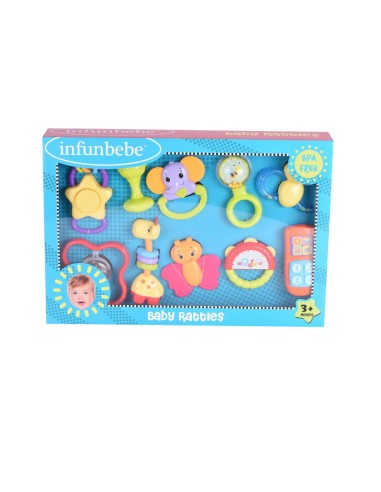 10 Sonajeros para Bebé Infunbebe +3 Mese